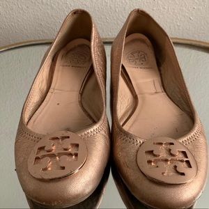 rose gold TORY BURCH flats